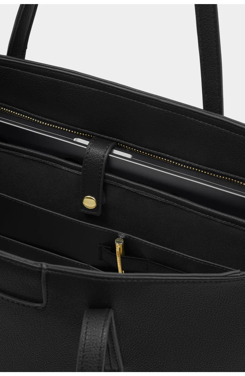 Katie Loxton Harlyn Work Tote Bag in Black, Alternate, color,
