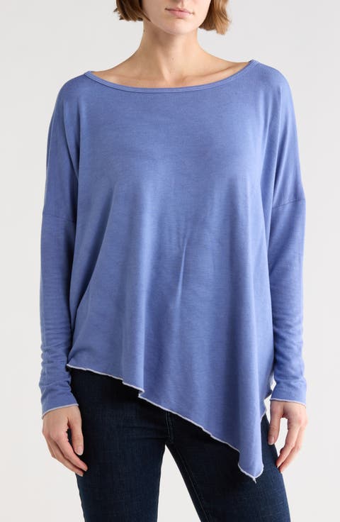 Tie Dye Asymmetrical High-Low Hem Sweater