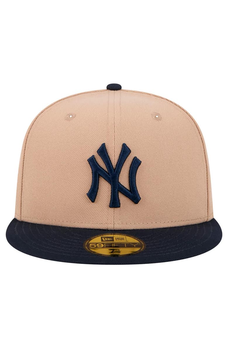 New Era Men's New Era Khaki New York Yankees 59FIFTY Fitted Hat, Alternate, color, Khaki