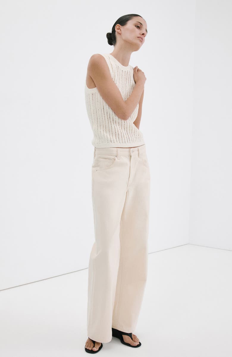 MANGO Sito Top, Alternate, color, Ecru