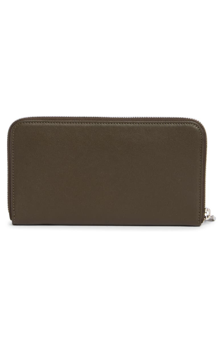 Longchamp Le Pilage Cuir Zip Wallet, Alternate, color, Khaki