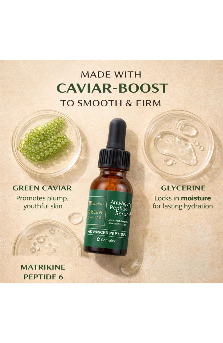 DR BOTANICALS DB Green Caviar Anti-Ageing Peptide Eye Serum for Loss of Firmness, Fine Lines & Wrinkles, Alternate, color, White