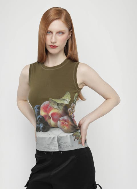 Dover Still Life Jersey Tank (plus Size)