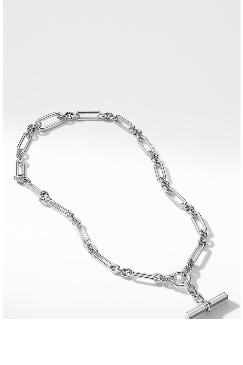 Lexington Diamond Chain Link Necklace, Alternate, color, DIAMOND/ SILVER