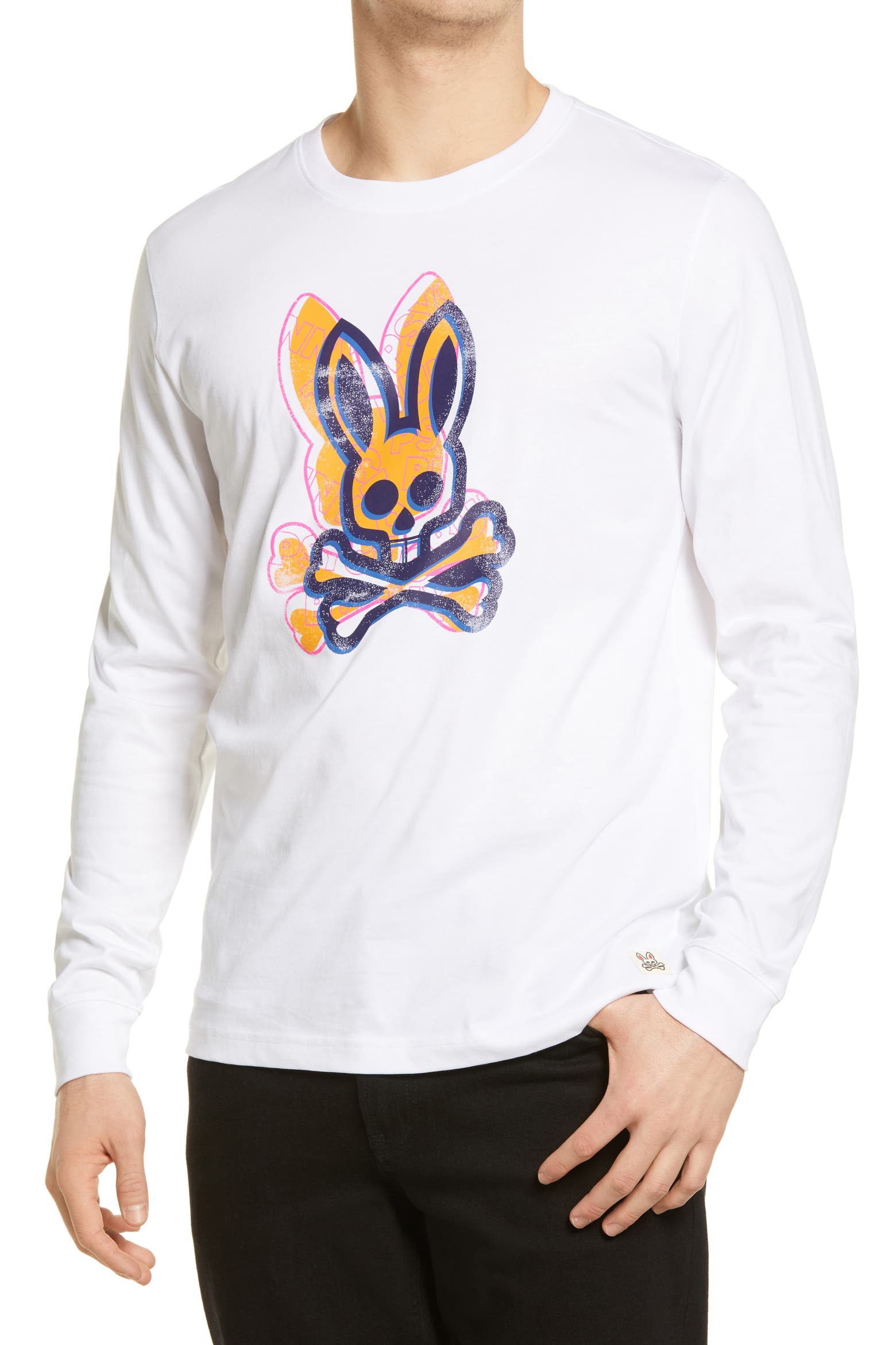 Cool Rabbit Graphic Psycho Bunny Men's Ravensdale Long Sleeve Graphic Tee (Men) | Nordstrom