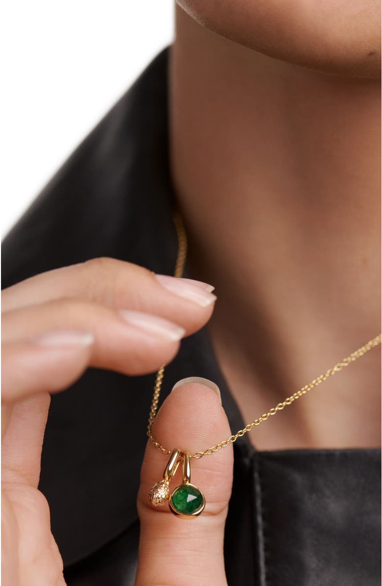 PDPAOLA Oasis Necklace, Alternate, color, Green Aventurine