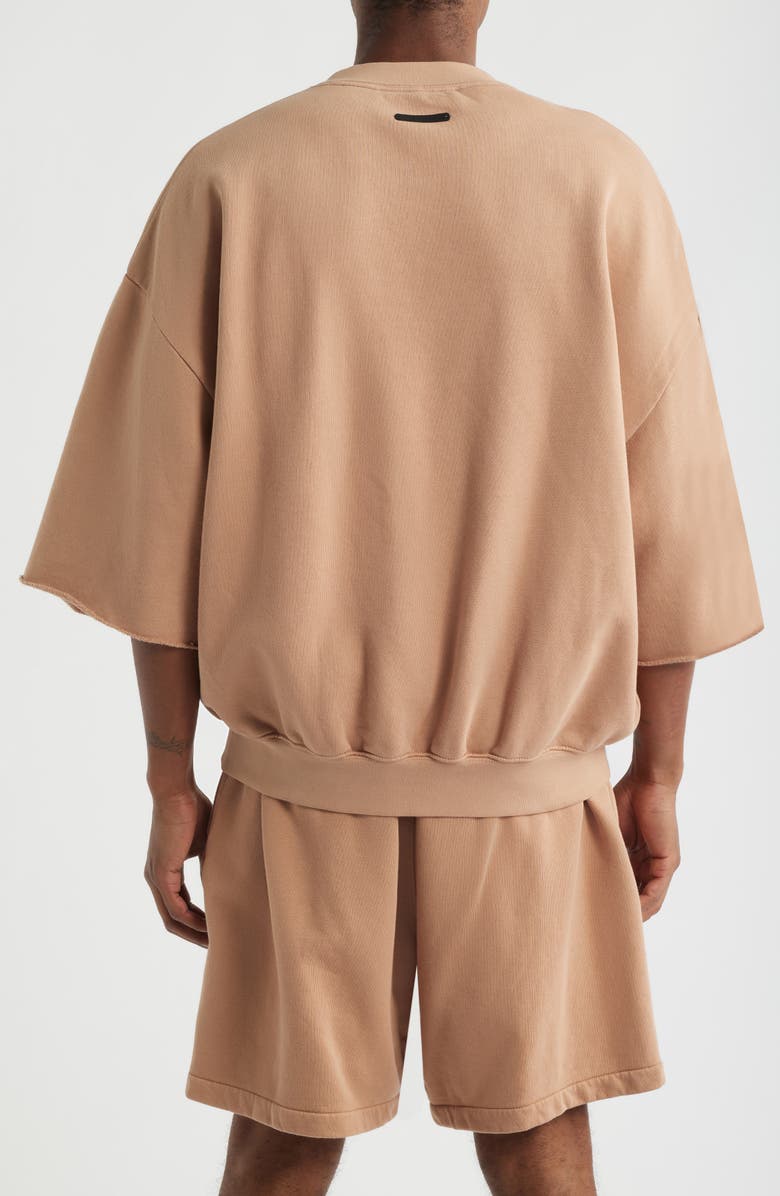 Fear of God Essentials Relaxed Crewneck Sweatshirt, Alternate, color, Washed Ginger
