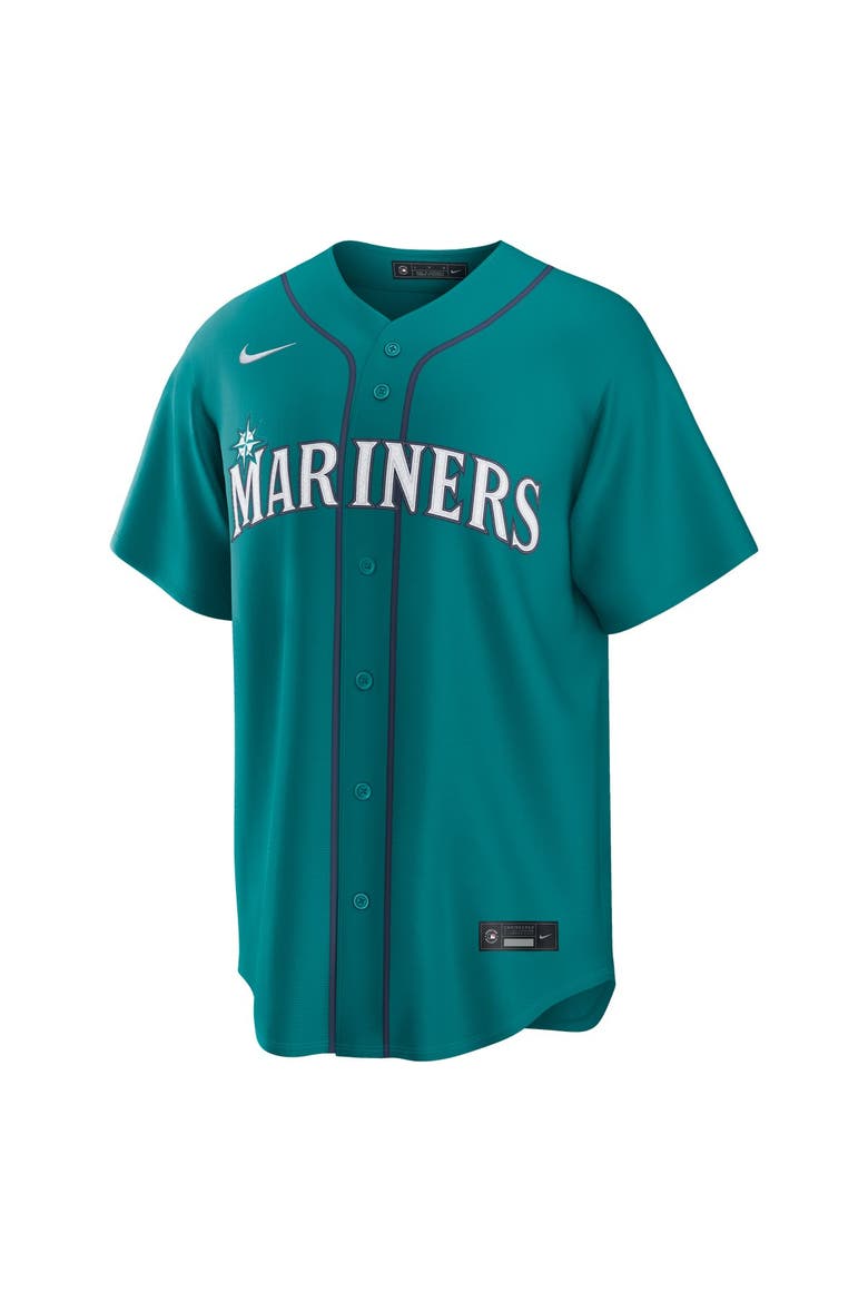 Men's Nike Colt Emerson Teal Seattle Mariners Alternate Replica Jersey, Alternate, color, Teal