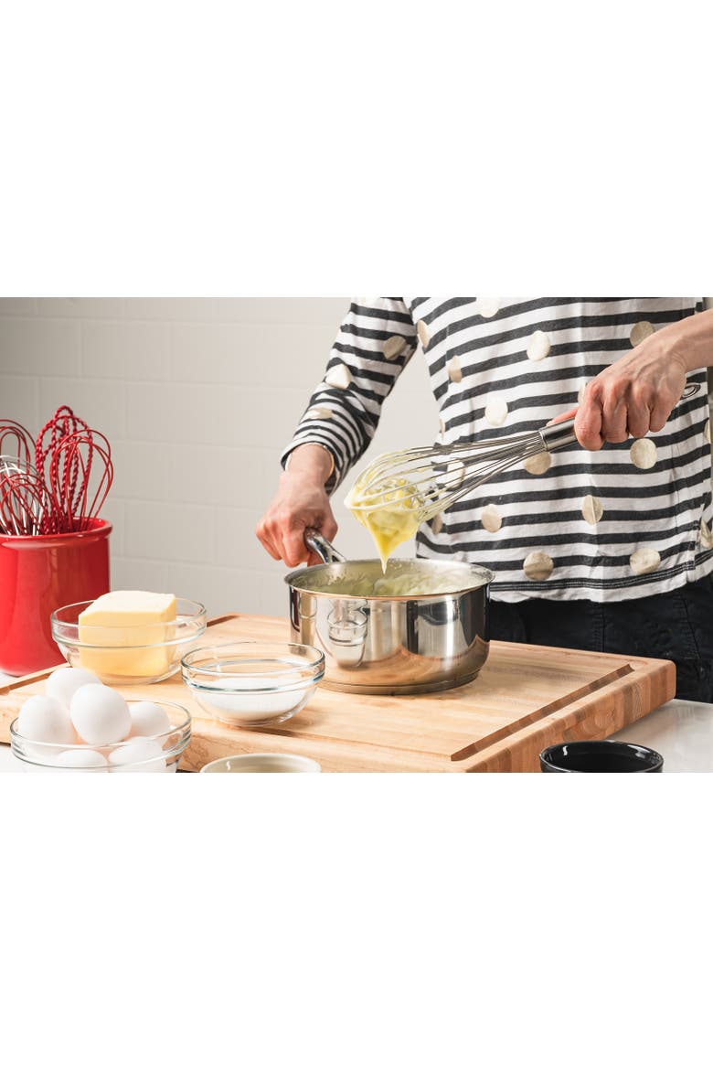 12 Inch Stainless Steel Balloon Whisk Ball Solid Handle, Alternate, color, Silver