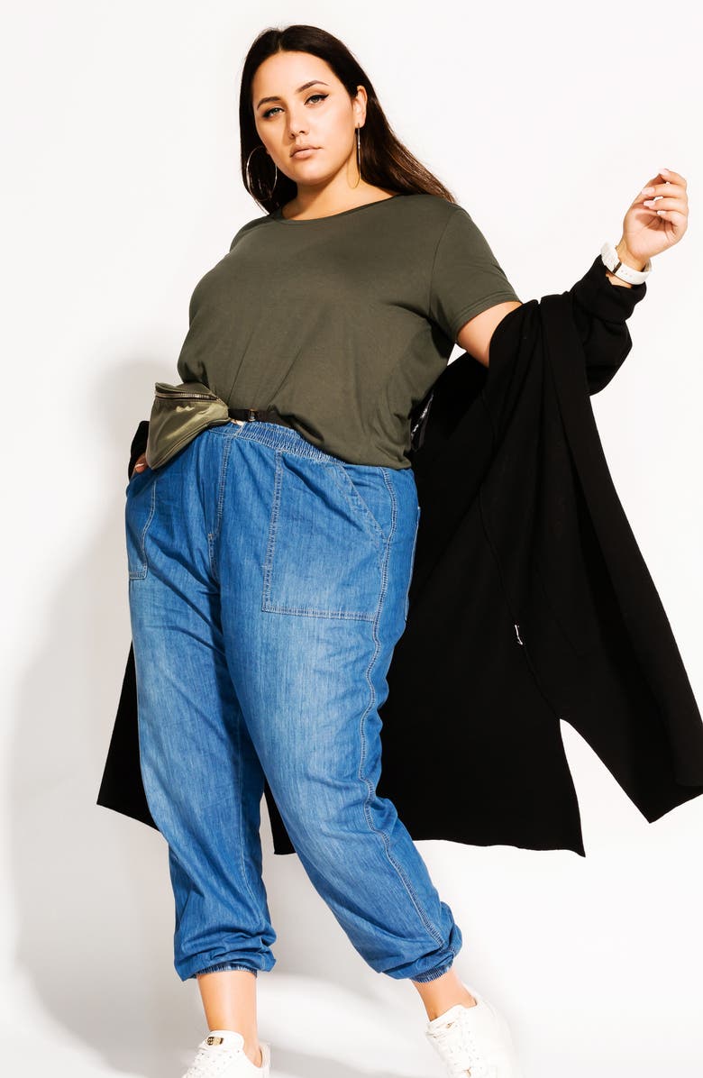 City Chic Jogger Jeans, Alternate, color,