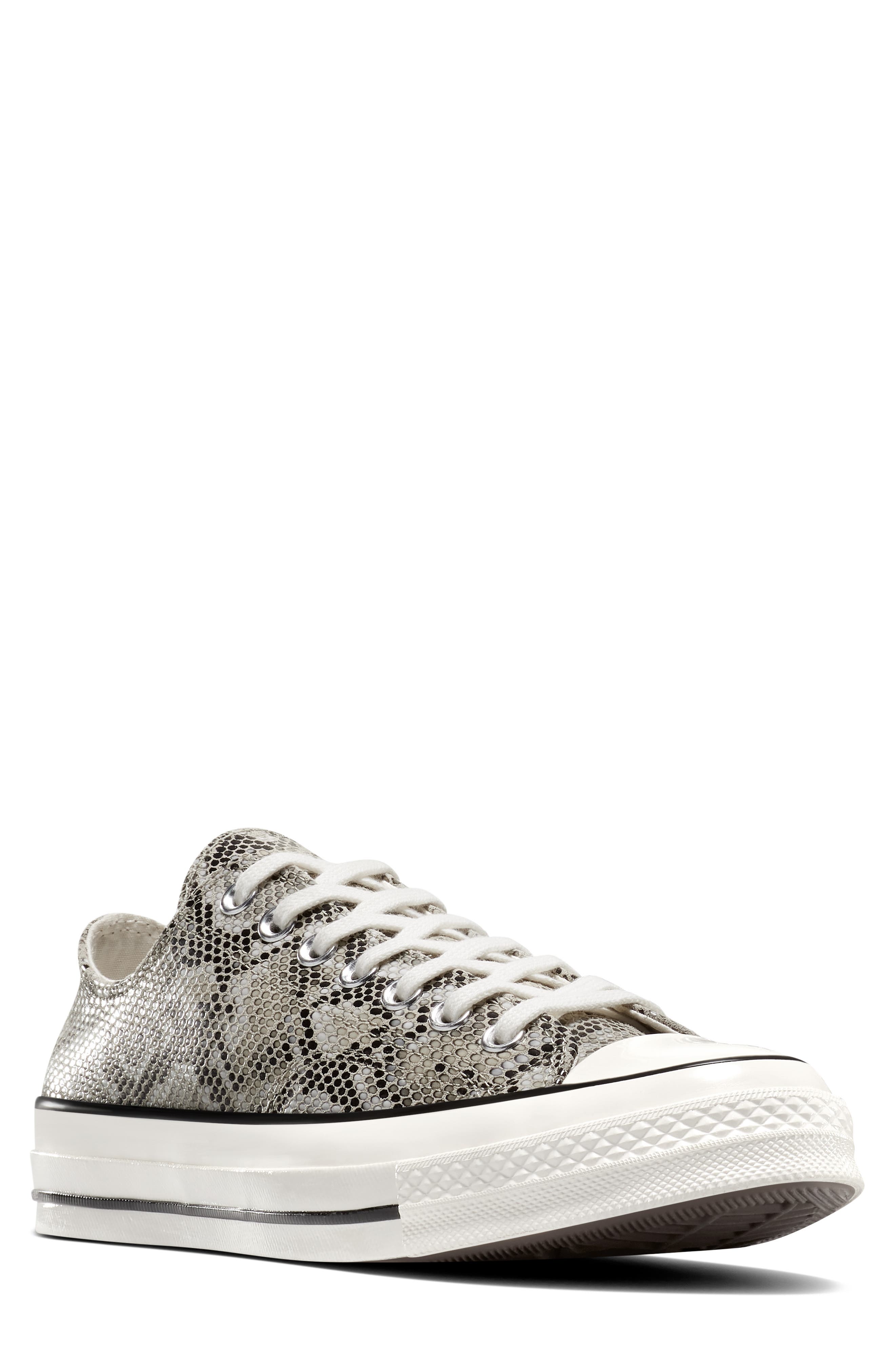 Converse Chuck 70 Faux Snakeskin Suede Low Top Sneaker, Main, color, 