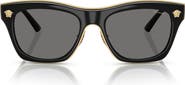 Versace 53mm Polarized Rectangular Sunglasses