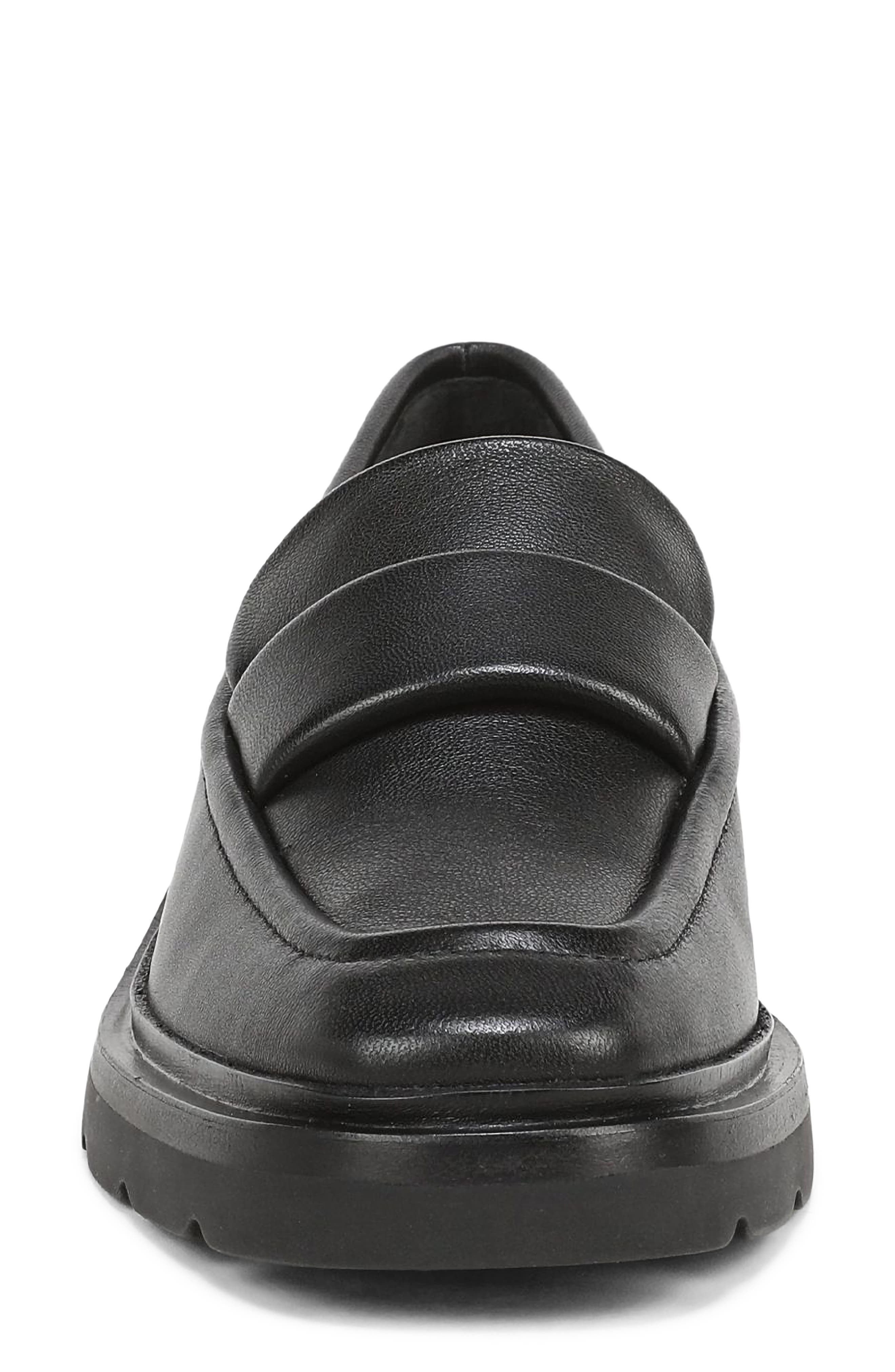 Robinb Leather Penny Loafer, Alternate, color, BLACK