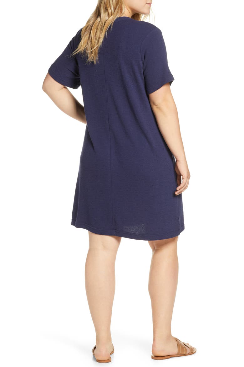 T-Shirt Dress, Alternate, color, NAVY PEACOAT