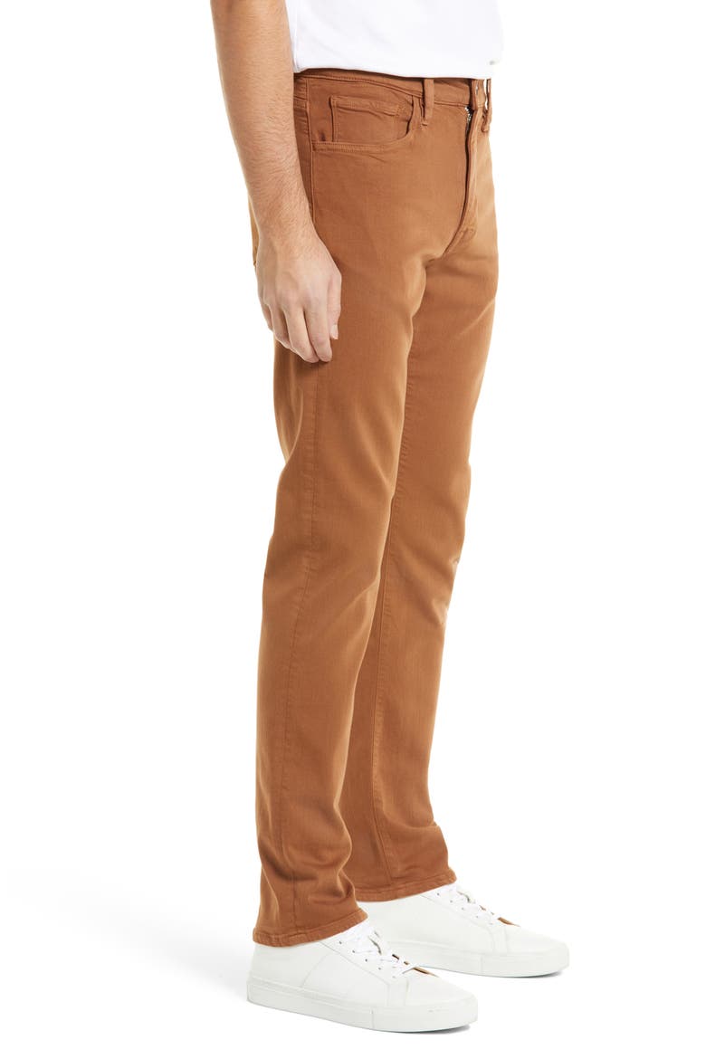 Courage Slim Straight Jeans, Alternate, color, TOFFEE COMFORT