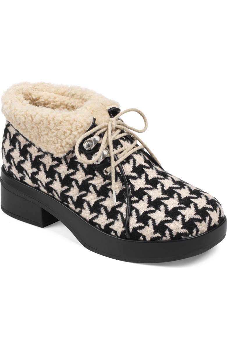 Gucci Victor Studded Faux Shearling Lined Bootie, Main, color,