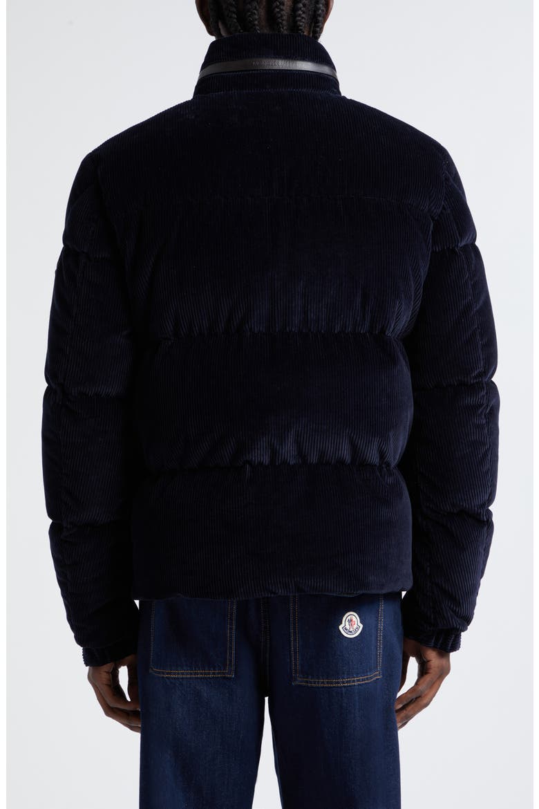 Besbre Quilted Corduroy Short Down Puffer Jacket, Alternate, color, NIGHT SKY