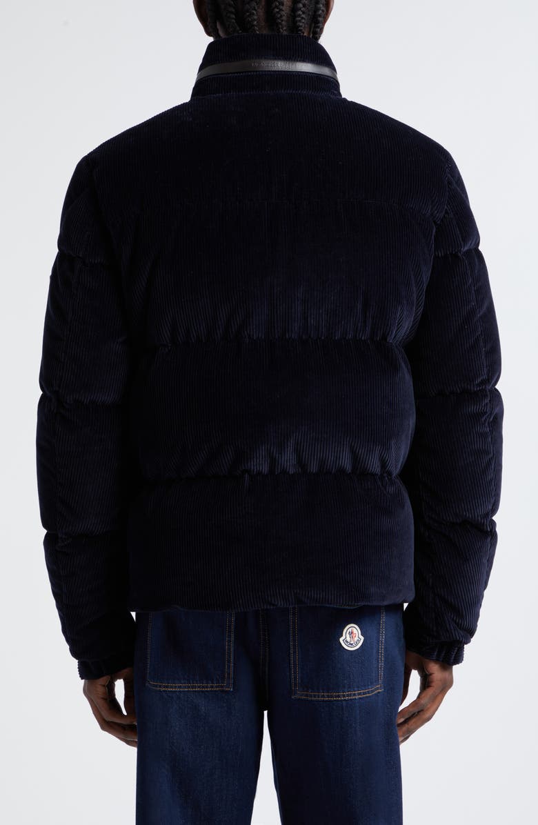 Moncler Besbre Quilted Corduroy Short Down Puffer Jacket, Alternate, color,