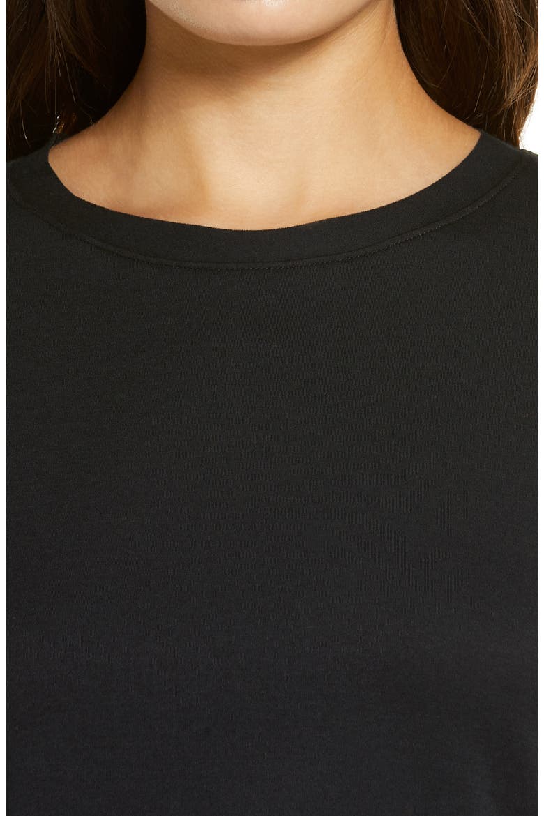 Essential Crewneck Tee, Alternate, color, BLACK