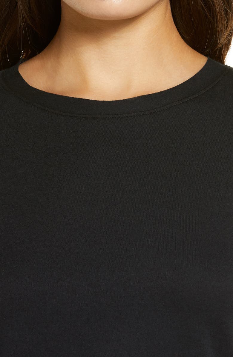 Commando Essential Crewneck Tee, Alternate, color, Black