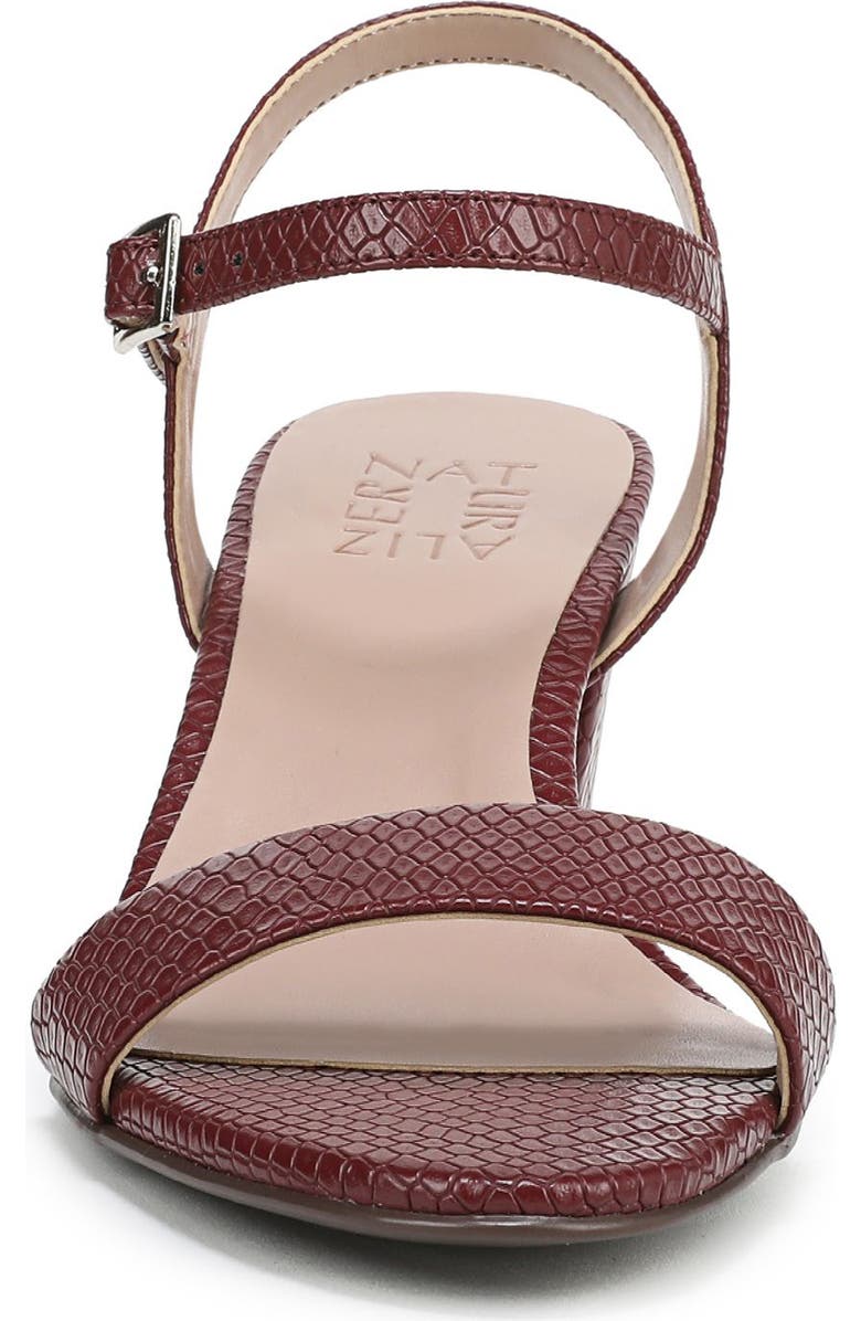 Naturalizer Bristol Sandal - Wide Width Available, Alternate, color, Cranberry Red Faux Leather