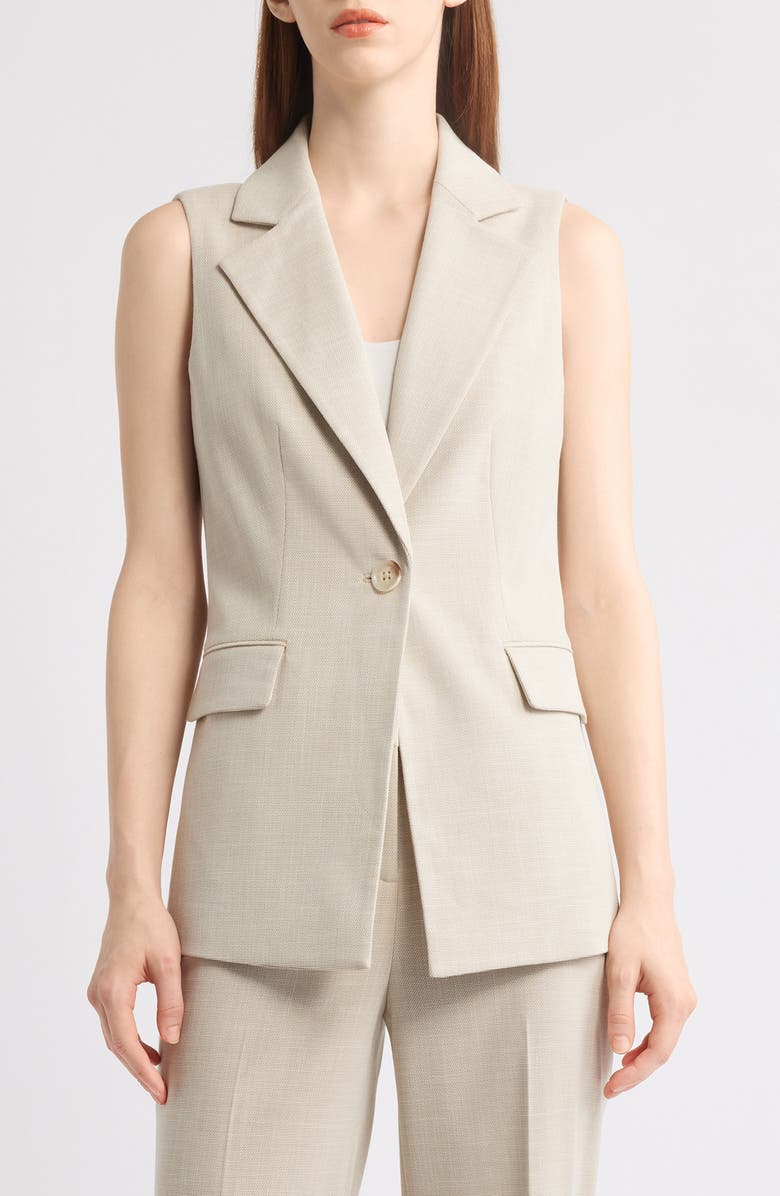 Anne Klein Blazer Vest, Main, color, 