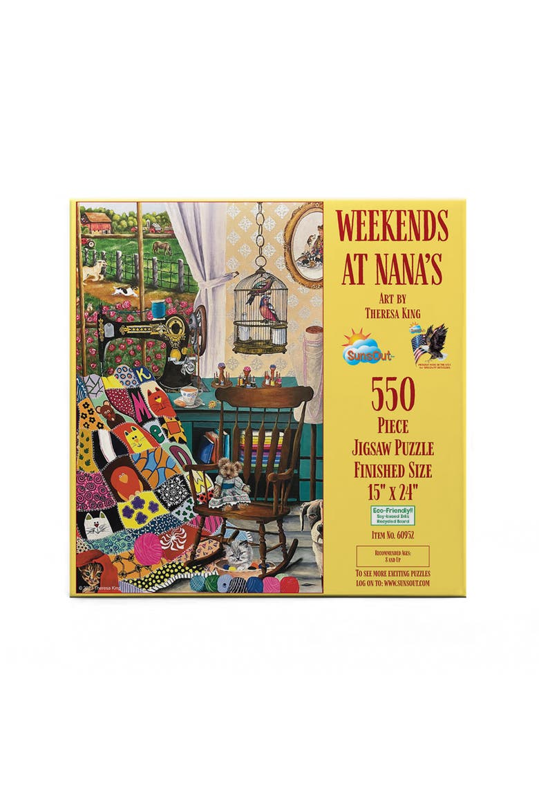 Weekends at Nana's 550 piece Jigsaw Puzzle for Adults, Alternate, color, Multicolor