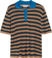 マルニ Marni Virgin Wool Polo Marni Stripe Virgin Wool Polo | Nordstrom