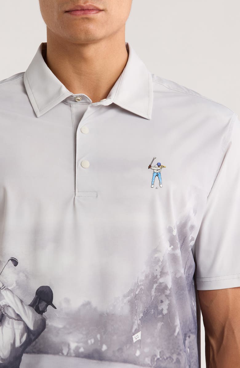 Eastside Golf Snap Placket Performance Golf Polo, Alternate, color, Cool Grey