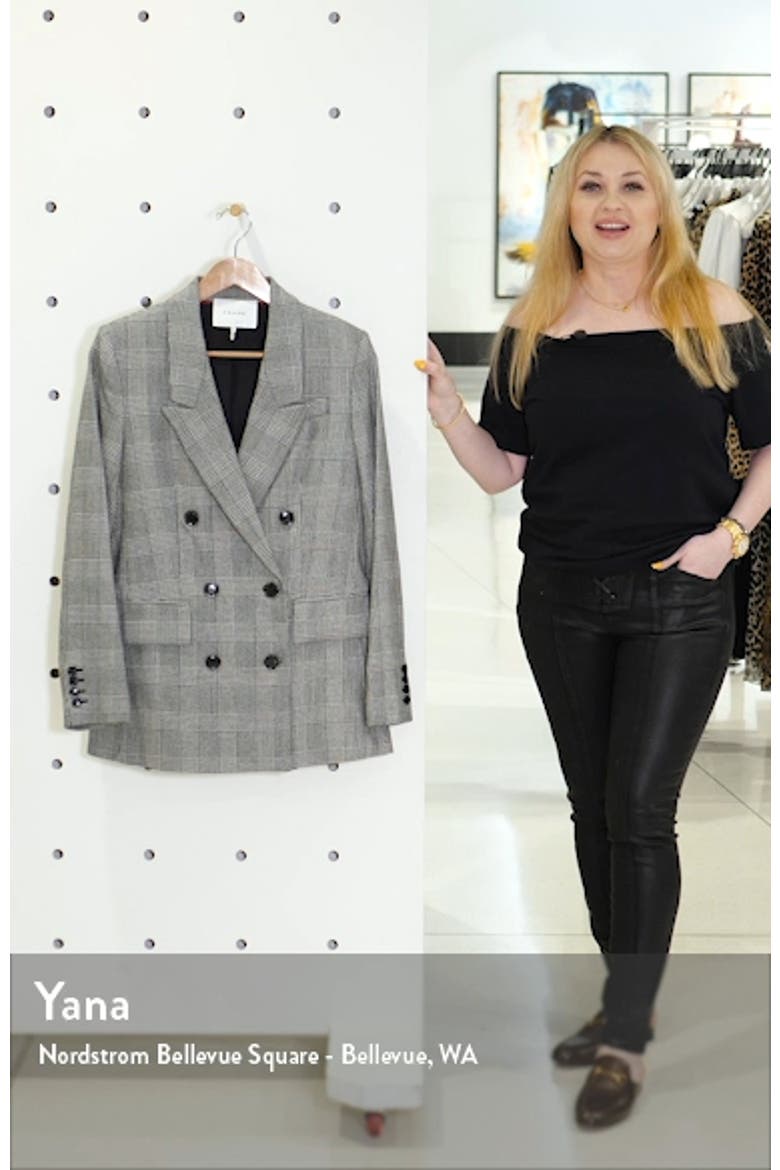 Glen Plaid Double Breasted Blazer video