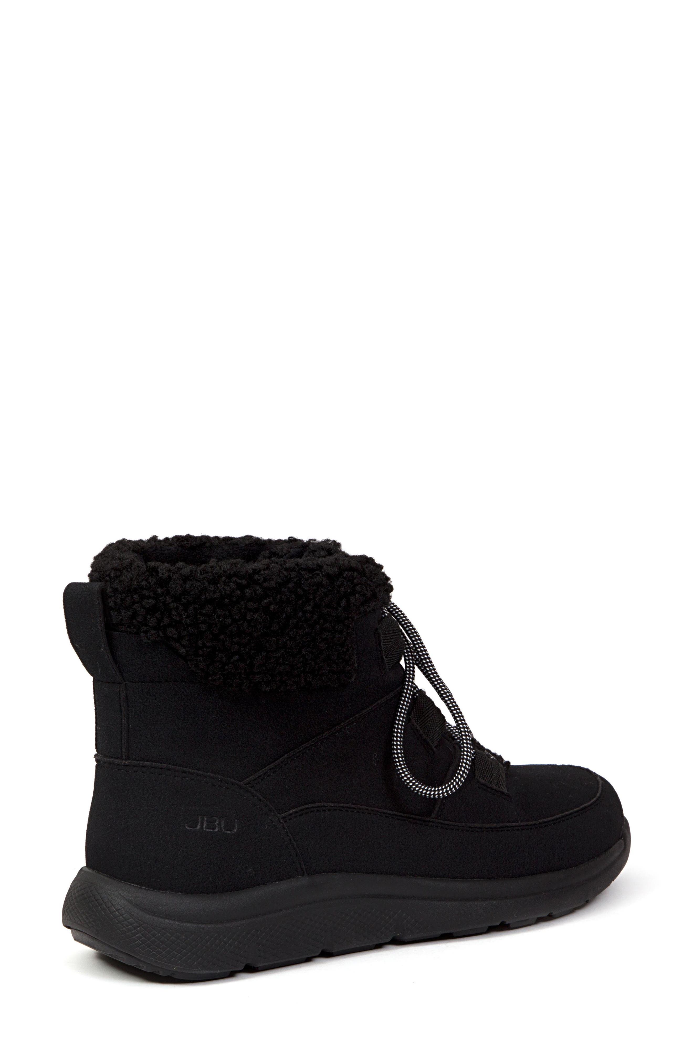 JBU Freeze Faux Fur High Top Sneaker, Alternate, color, Black