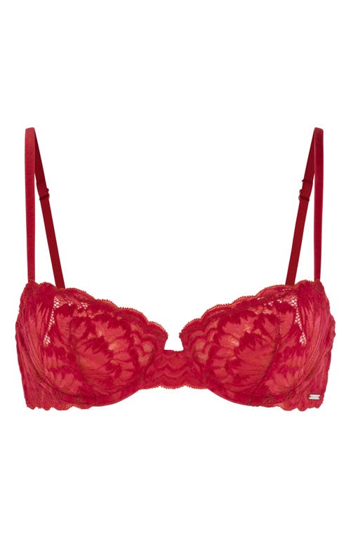 Savage X Fenty Plush Rush Unlined Underwire Balconette Bra In Red
