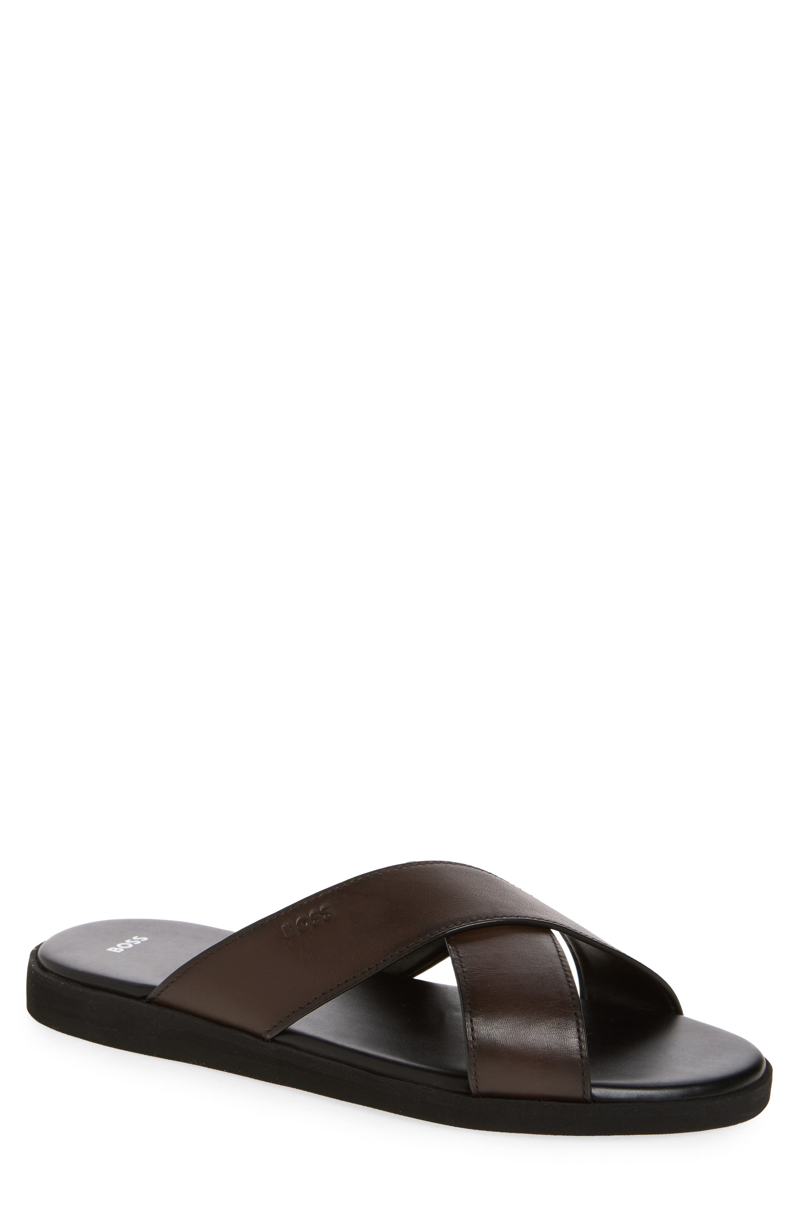 BOSS Darrel Crisscross Slide Sandal, Main, color, 