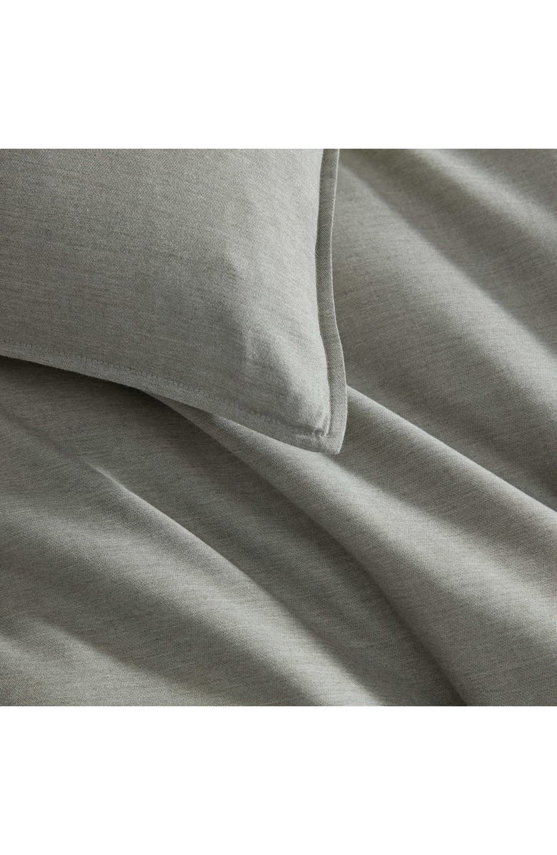 Calvin Klein Contrast Weave Duvet Cover & Shams Set, Alternate, color, Light / Medium Green