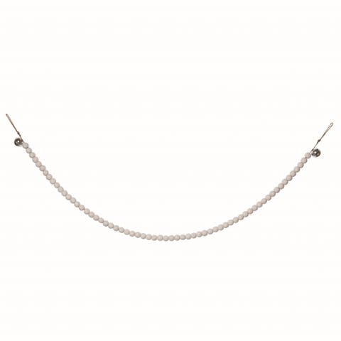 Wood Natural Christmas Beaded Garland