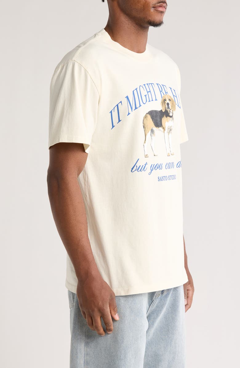 SANTO STUDIO Beagle Cotton Graphic T-Shirt, Alternate, color, 