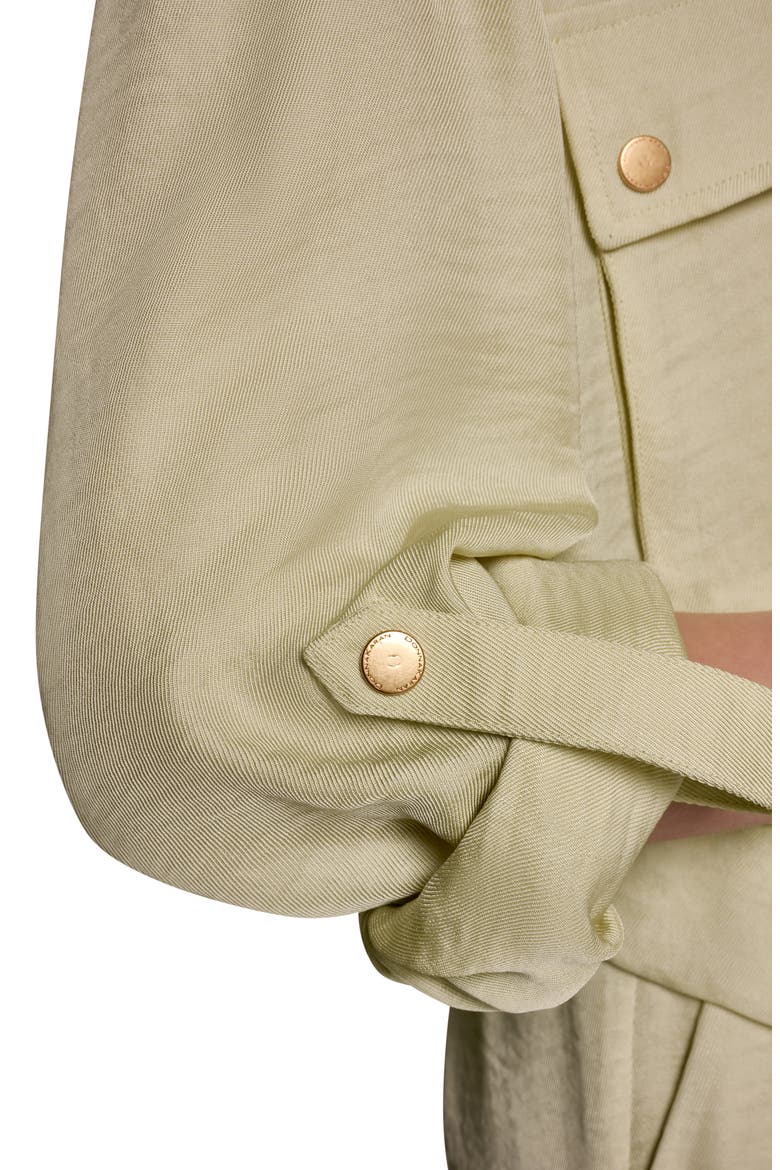 Roll Tab Sleeve Jacket, Alternate, color, CITRUS