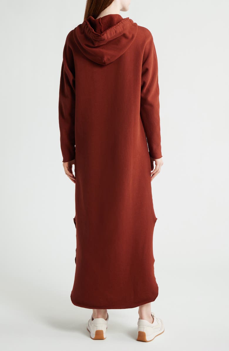 Frank & Eileen James Long Sleeve Hooded Cape Dress, Alternate, color, Redwood