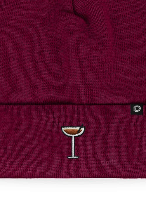 Dalix Espresso Martini Beanie Cap In Burgundy