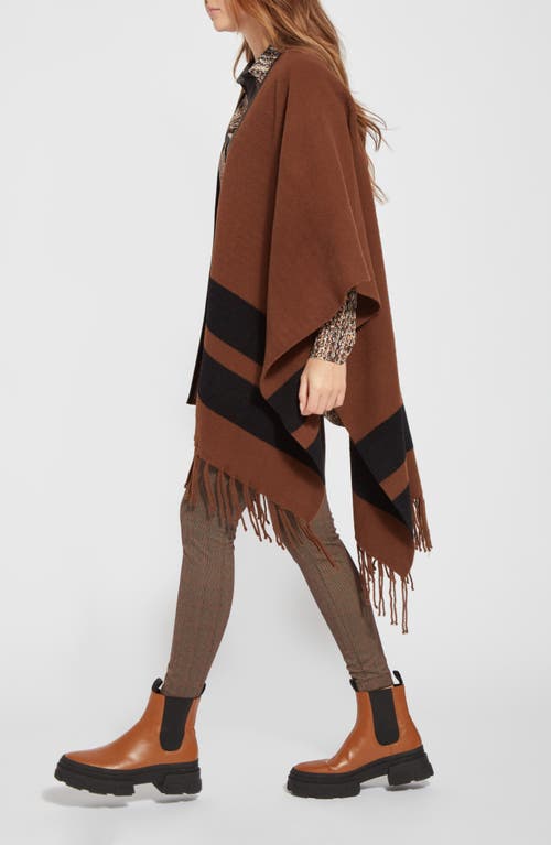 Shop Lyssé Stripe Knit Ruana In Rhythm Stripe Harness