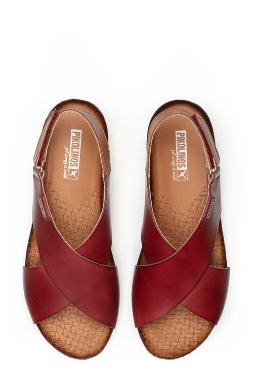 Pikolinos Mahon Platform Sandal In Rubi