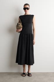 COS Tiered Gathered Midi Dress