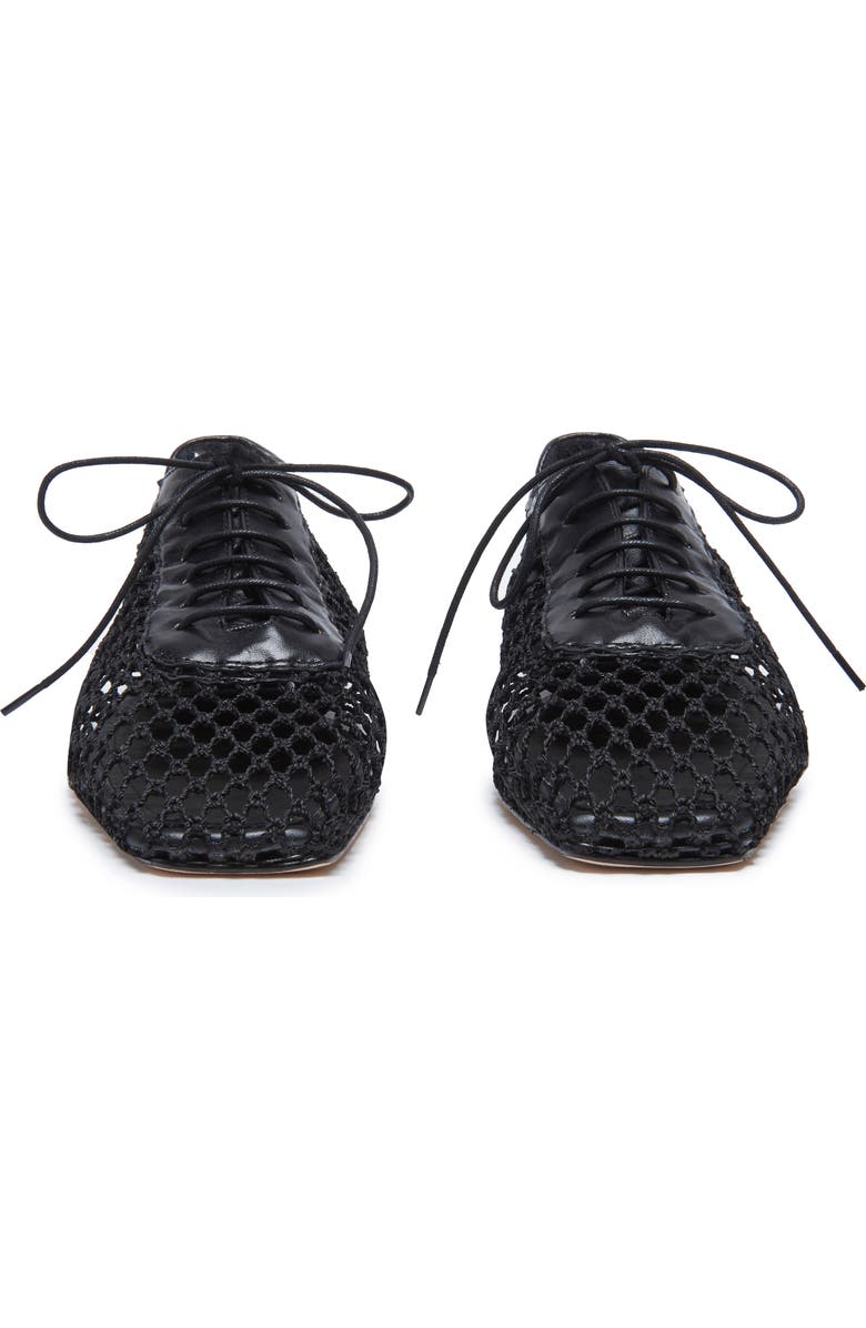 Andrea Gomez Antonia Mesh Flat, Alternate, color, Black