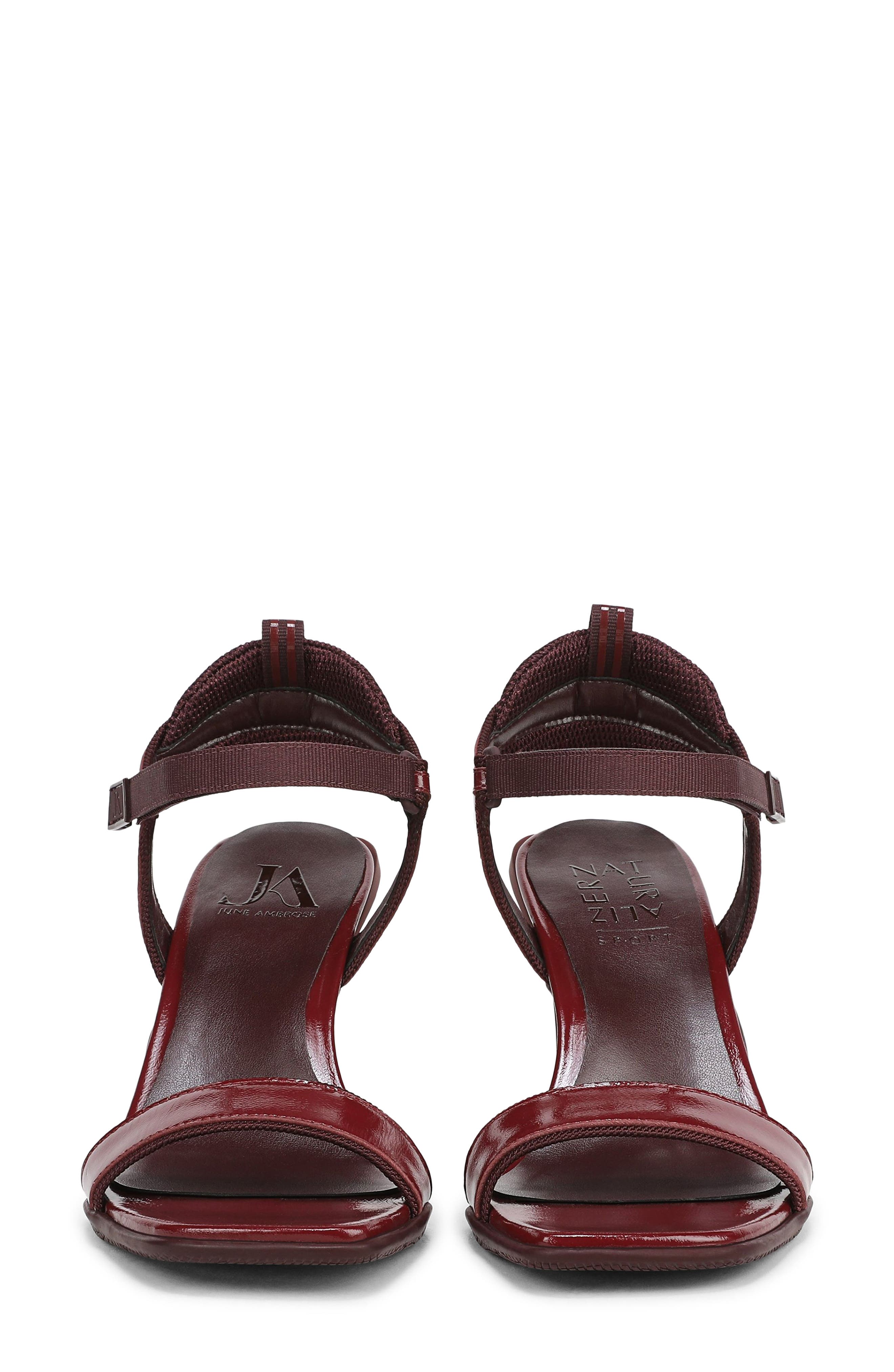 x June Ambrose Nova Sandal, Alternate, color, MOLTEN NOIR WINE