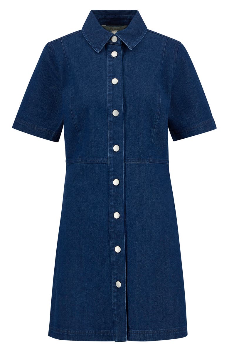 Barbour Maia Button-Up Denim Mini Shirtdress, Alternate, color, 