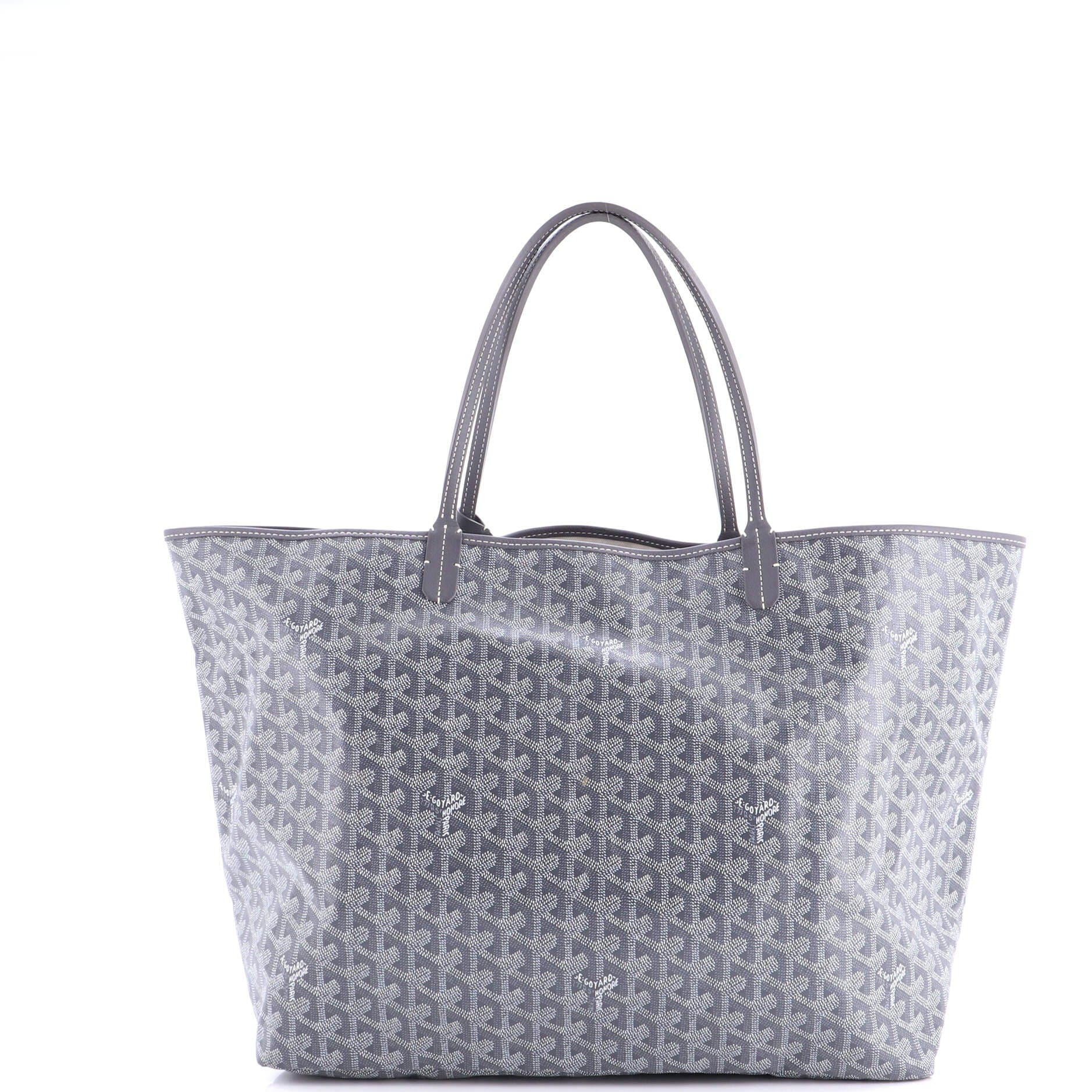 Pre-Owned Goyard Saint Louis Tote Coated Canvas GM, Alternate, color, Gray