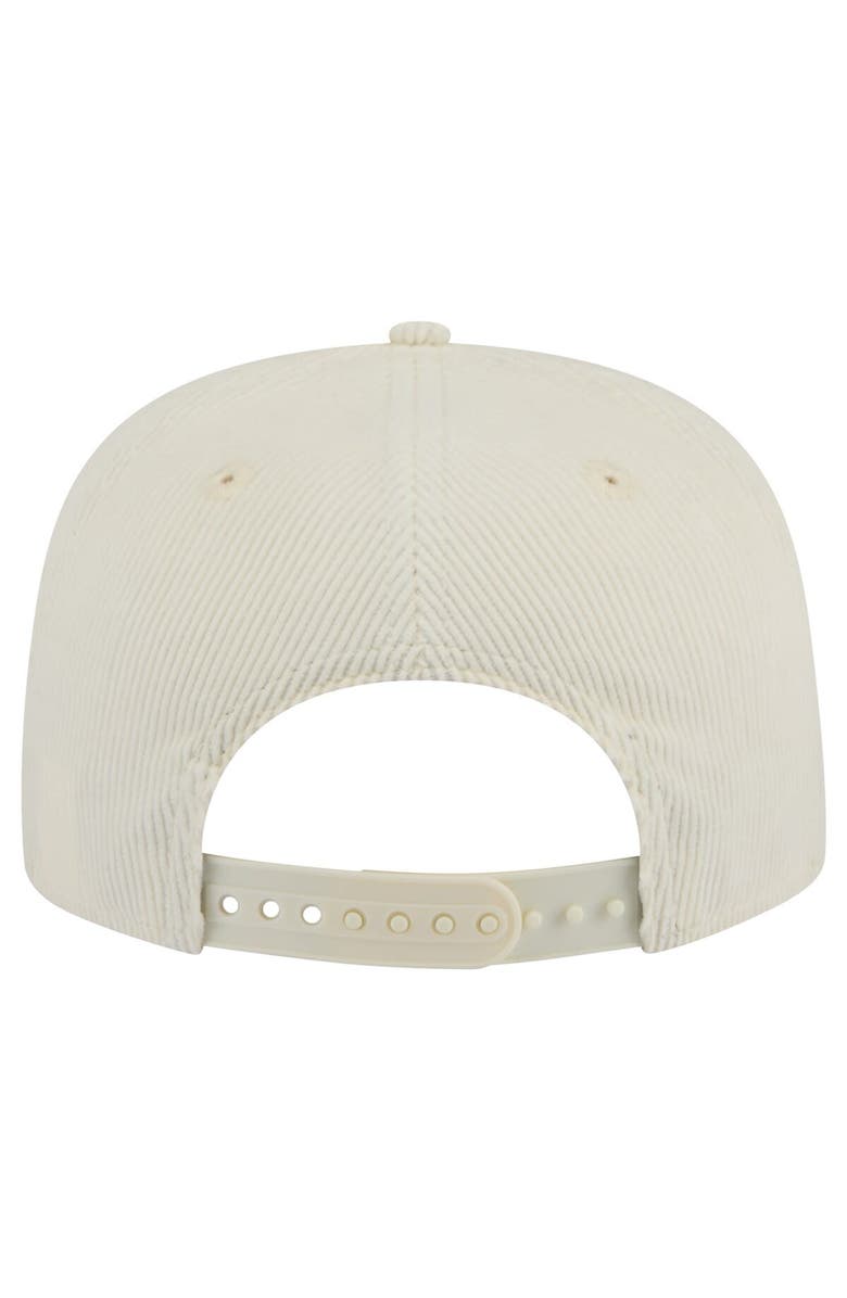 New Era Men's New Era Cream Arizona Diamondbacks Throwback Bar Golfer Corduroy Snapback Hat, Alternate, color, 