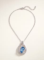 Modenaire Crystal Orb Cage Pendant Necklace