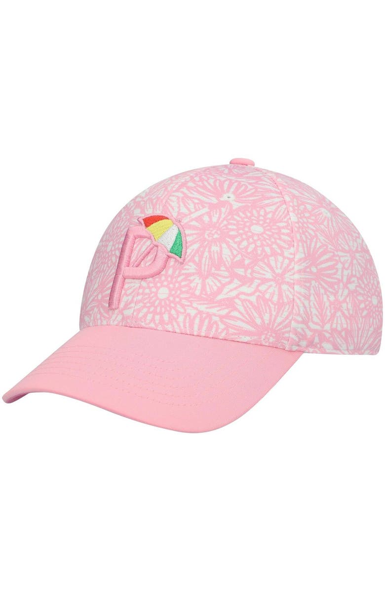 PUMA Women's Puma Pink Arnold Palmer Invitational Flowers Adjustable Hat, Main, color, 