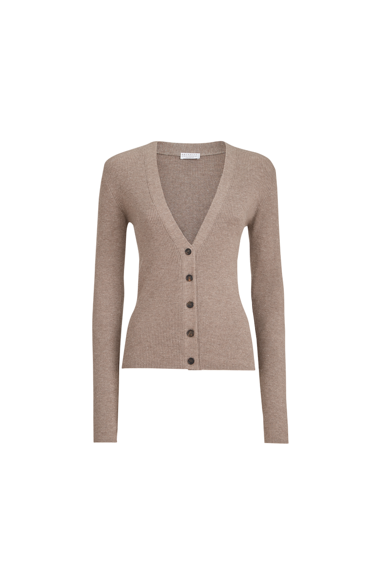 Brunello Cucinelli Cashmere cardigan, Main, color, Light Brown